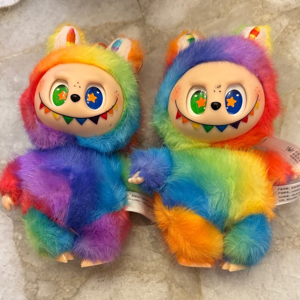 Lafufu Rainbow Plush Monster Toy $20/EACH